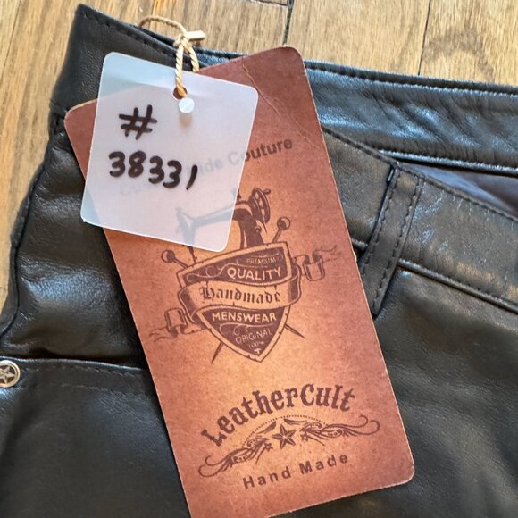 NEW! Leather Cult Pants Black - Picture 2 of 2